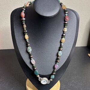 Peyote Bird Watch Gemstone Necklace